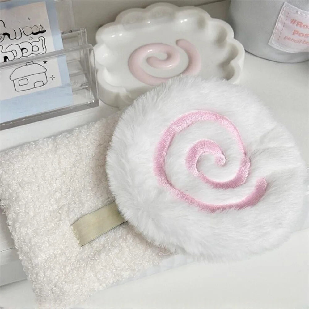 Cute Cartoon Coasters Pink Fish Board Plush Coaster for Girl's Heart Shooting Prop Thick Insulated Coaster Home Decoration Gifts