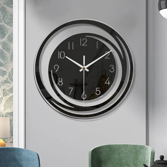 Simple Style Wall Clock Acrylic Living Room Home Decor Digital Clocks Modern Design Swinging Pendulum Bedroom Ornament - Unique Finds Market LLC