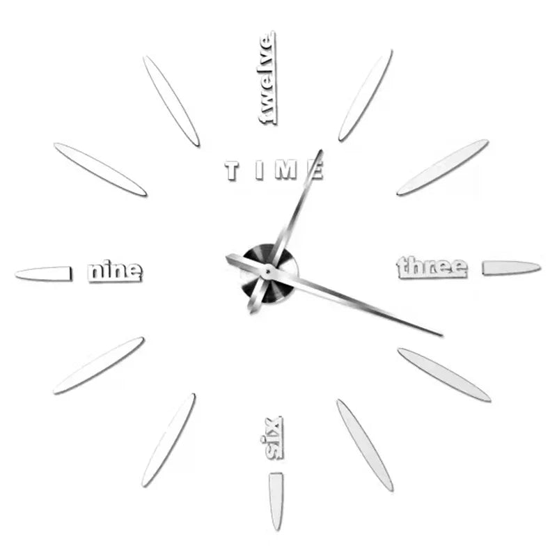 Large 3D Wall Clock Luminous Classic Wall Clocks DIY Digital Clock Wall Watches Stickers Silent Clock for Home Living Room Table