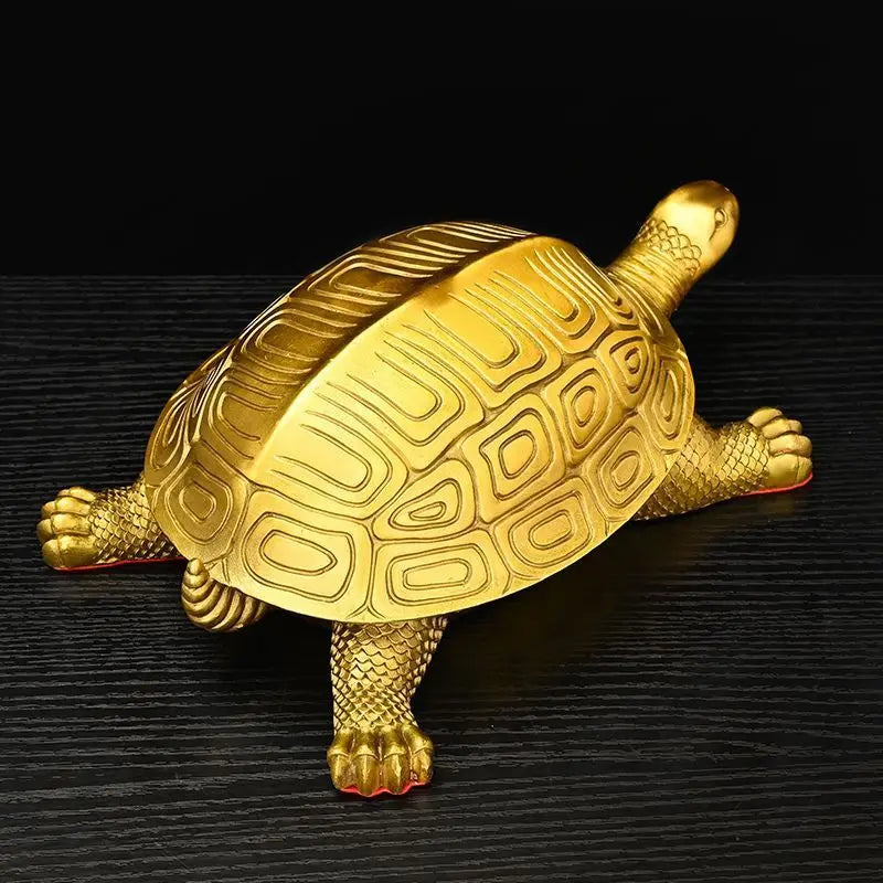 Feng Shui Copper Turtle Ornament Dragon Turtle Birthday Gift Craft Decoration