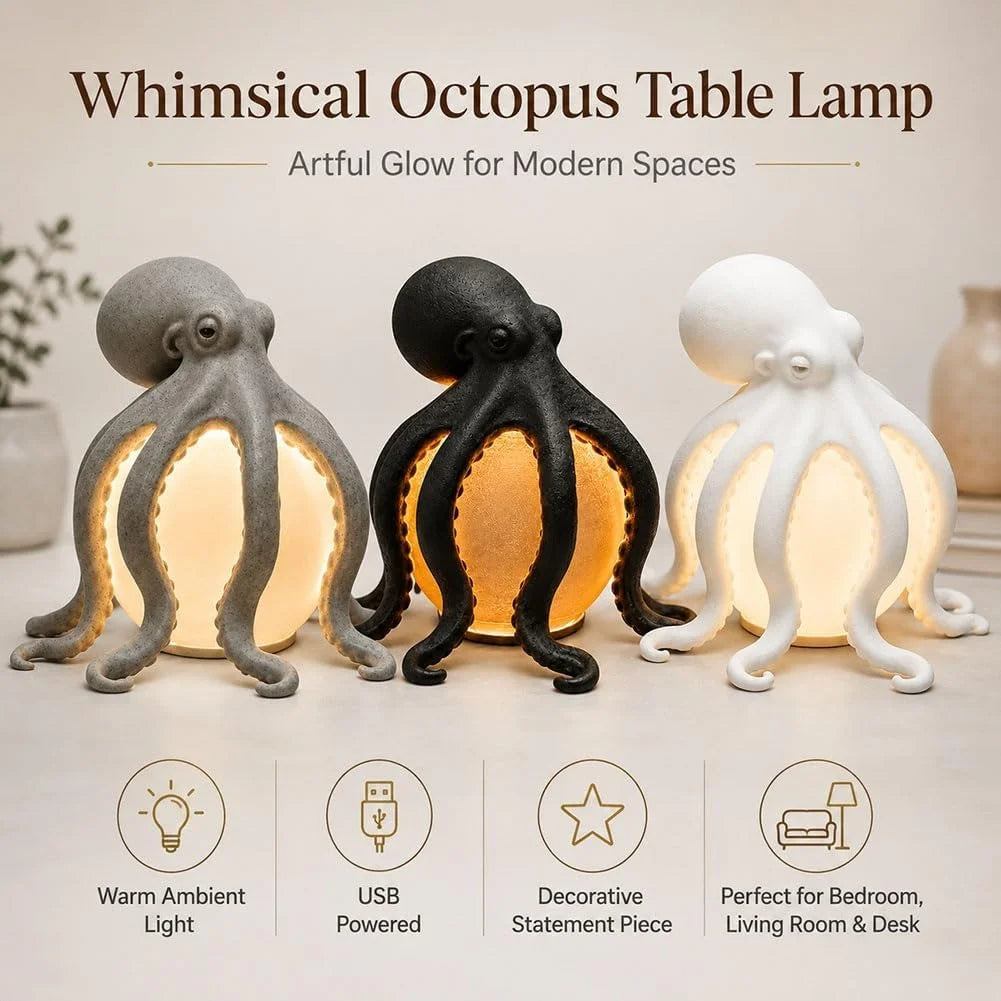 Octopus Ocean Table Lamp 3D Led Bedside Lamp Bedroom Decoration Lights Led Nightlights Sleeping LED Jellyfish Lamp