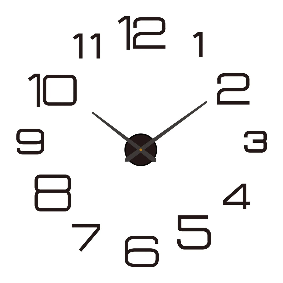 Large 3D Wall Clock Luminous Classic Wall Clocks DIY Digital Clock Wall Watches Stickers Silent Clock for Home Living Room Table