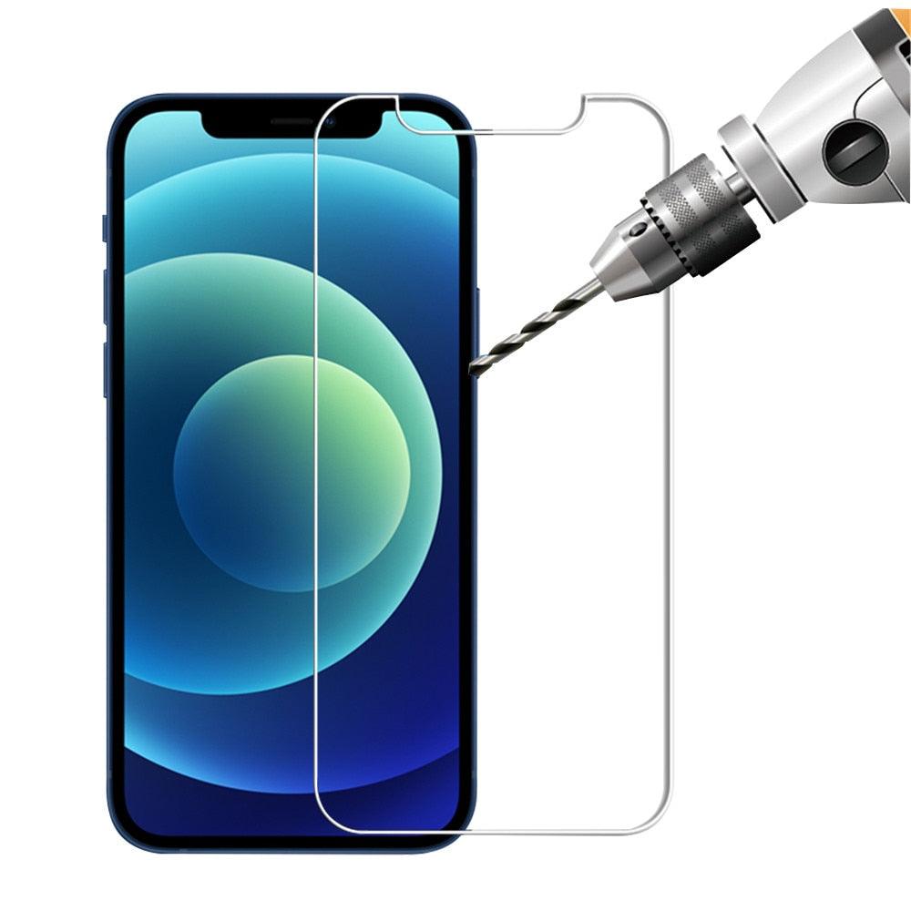 4Pcs Protective Glass for IPhone 13 11 12 Pro Max Screen Protector for IPhone XR XS Max 6 7 8 Plus Full Cover Tempered Glass Unbreakable Screen Protector With Edge to Edge Coverage iPhone Glass