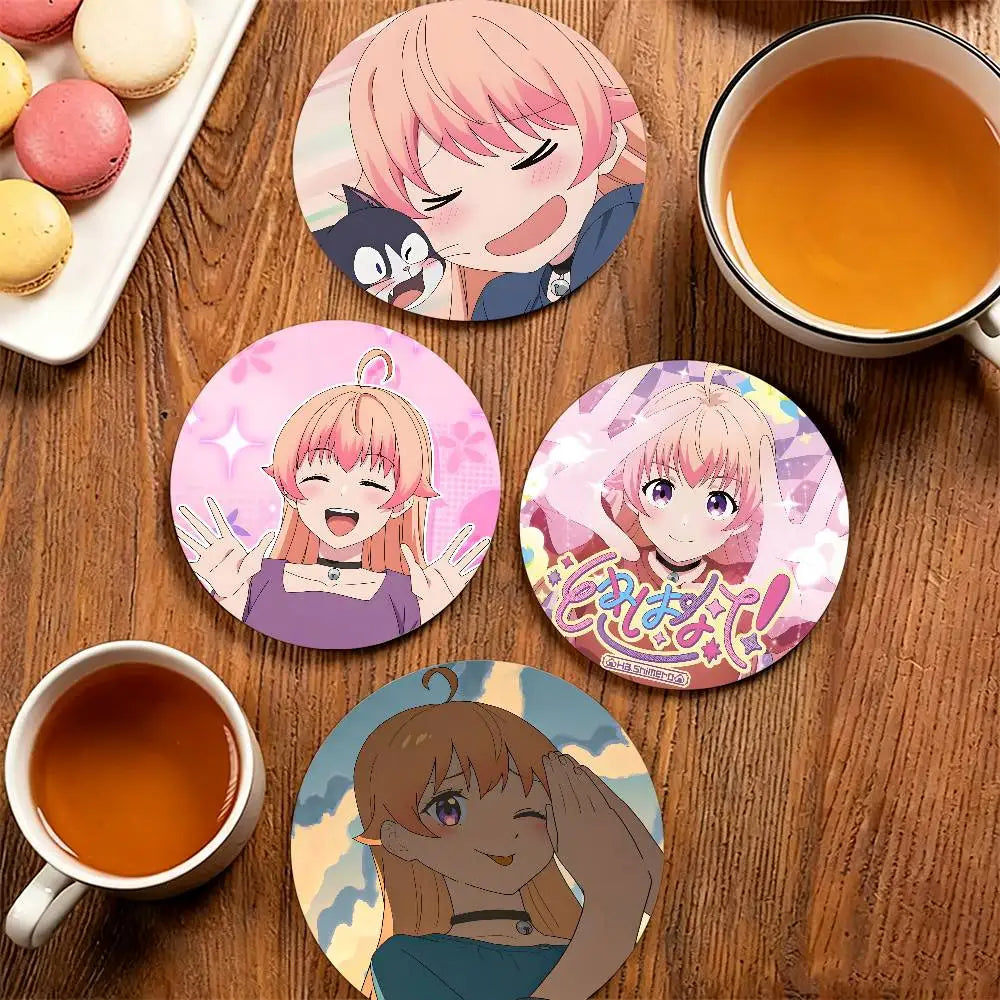 Nico Wakatsuki W-Witch Watch Heat-Resistant Pine Coasters Lightweight Sturdy for All Drinkware Easy to Clean
