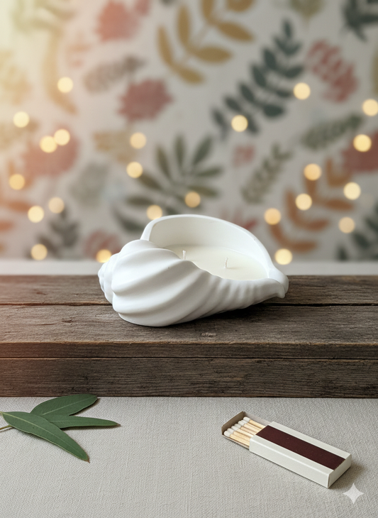 Jesmonite Seashell Candle