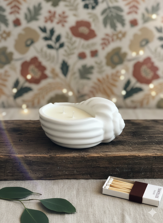 Jesmonite Seashell Candle