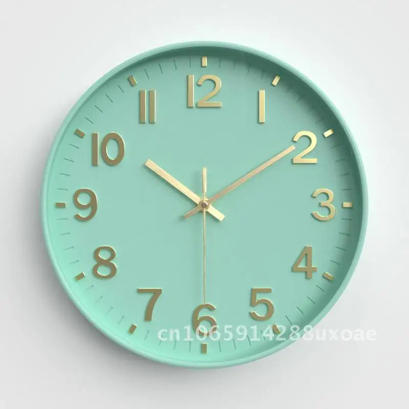 Living Room Clock, Modern Minimalist Home Clock, Bedroom Silent Wall Clock, Circular Quartz Clock 30cm