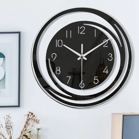 Simple Style Wall Clock Acrylic Living Room Home Decor Digital Clocks Modern Design Swinging Pendulum Bedroom Ornament - Unique Finds Market LLC