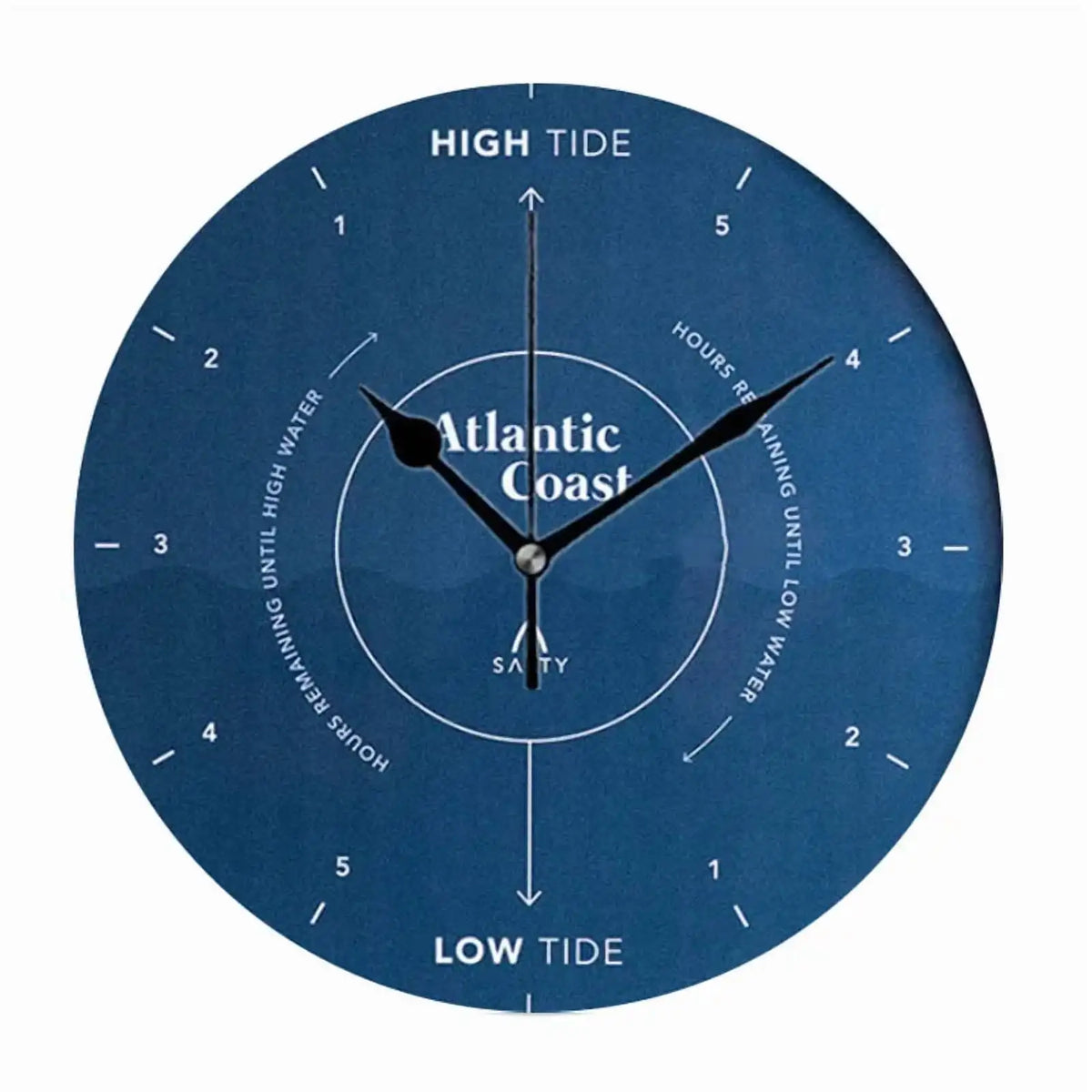 Rustic Beach Ocean Tide Time Wall Clocks Round Large Coastal Nautical Tide Wall Watch Bedroom Home Decor 10in