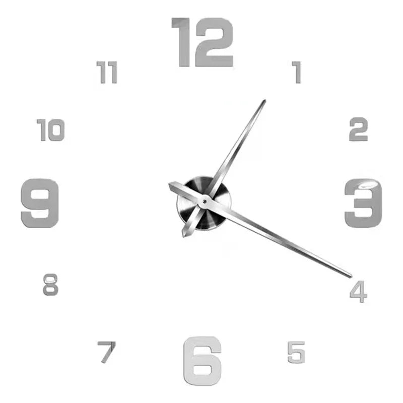 Large 3D Wall Clock Luminous Classic Wall Clocks DIY Digital Clock Wall Watches Stickers Silent Clock for Home Living Room Table
