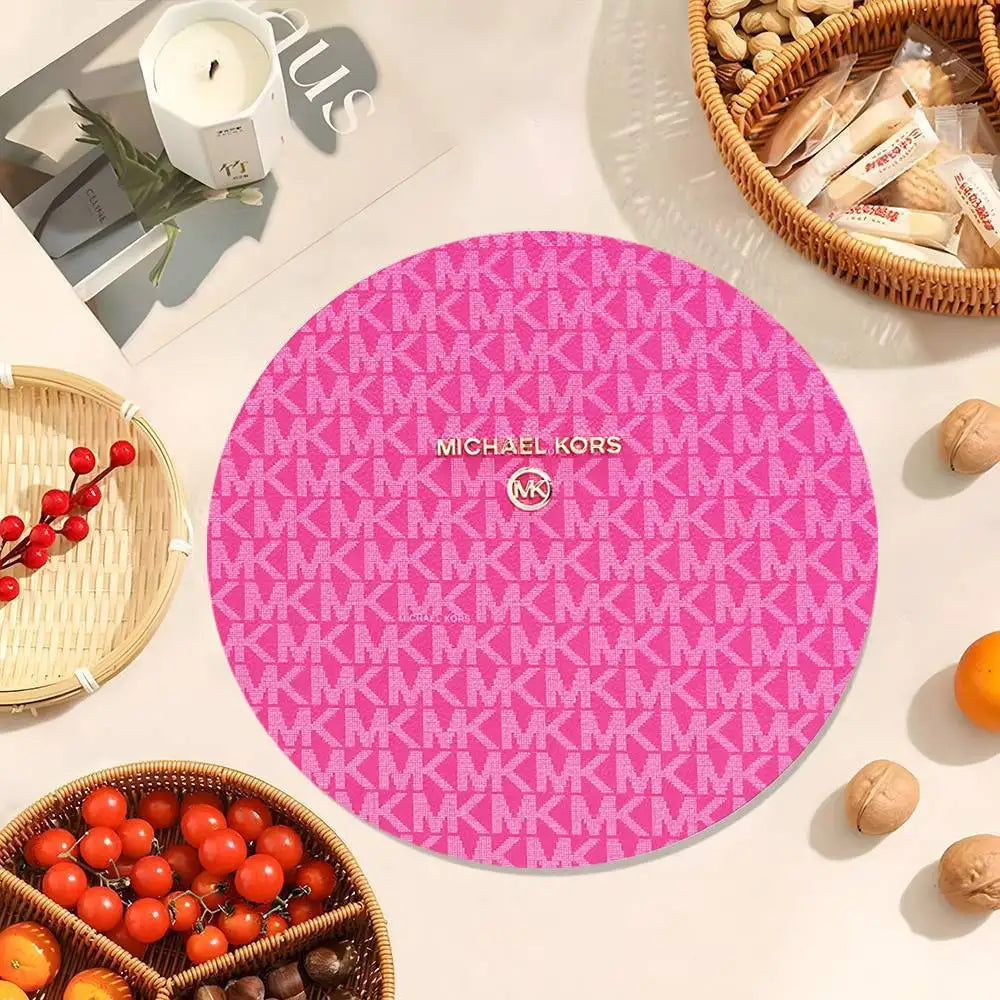 M-Michaels-Fashion-Kors Coasters 10cm Round Wooden Suitable For Drinks Tea Coffee Home Gift Choice Holidays