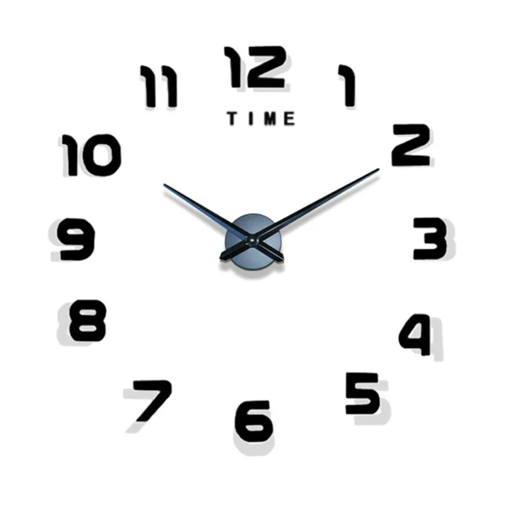 2026 Modern Design Large Wall Clock 3D DIY Quartz Clocks Fashion Watches Acrylic Mirror Stickers Living Room Home Decor Horloge