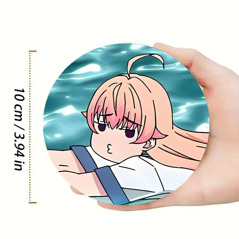Nico Wakatsuki W-Witch Watch Heat-Resistant Pine Coasters Lightweight Sturdy for All Drinkware Easy to Clean