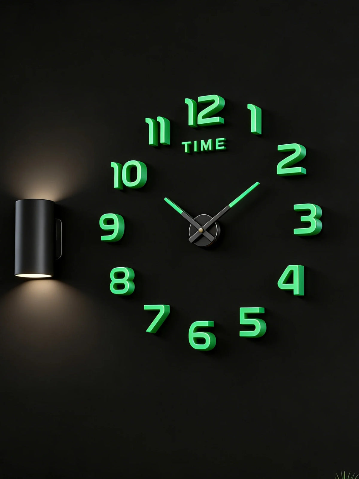 Large 3D Wall Clock Luminous Classic Wall Clocks DIY Digital Clock Wall Watches Stickers Silent Clock for Home Living Room Table