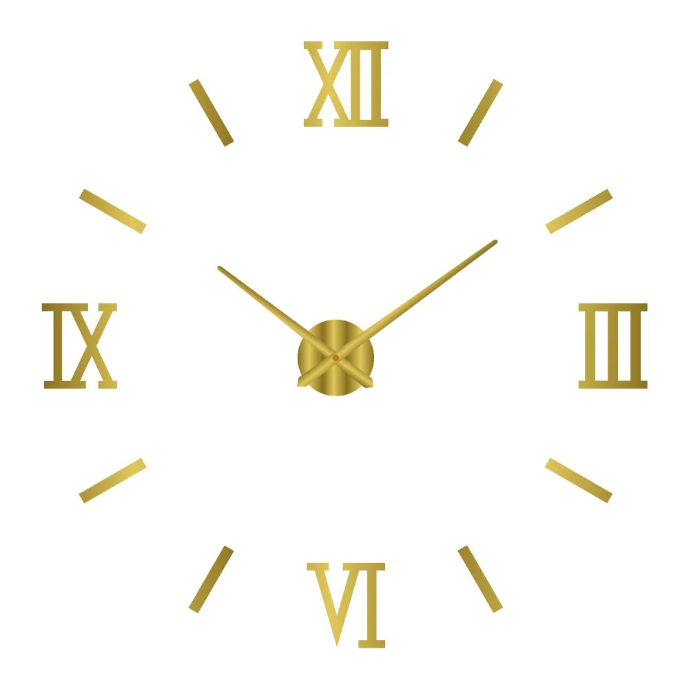 2026 Modern Design Large Wall Clock 3D DIY Quartz Clocks Fashion Watches Acrylic Mirror Stickers Living Room Home Decor Horloge