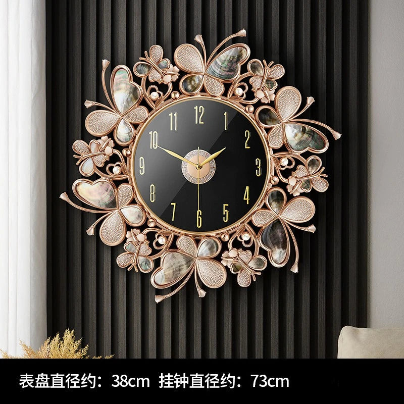 Modern Luxury Quartz Wall Clock Silent Oversized Creative Art Living Room Home Office Unique Gift Non Ticking Wall Art Elegant
