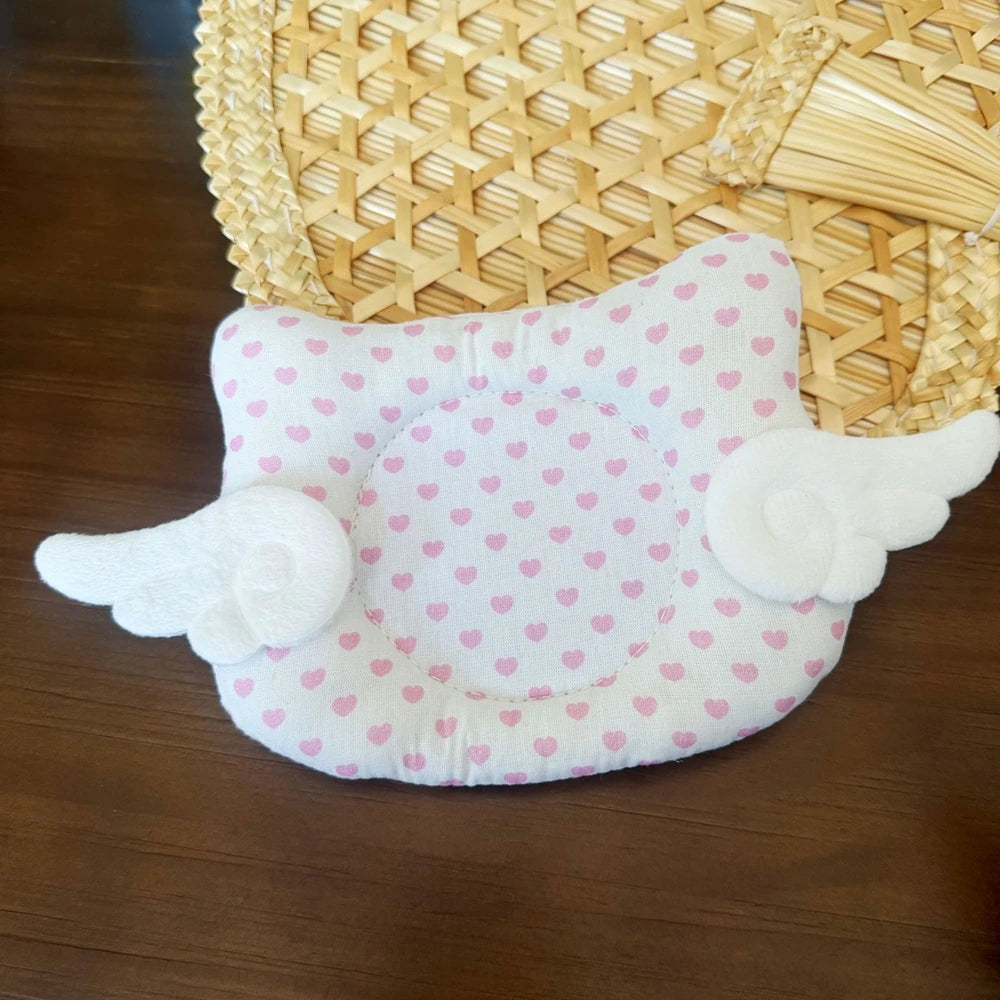 Retro Polka Dot Series Cute Cartoon Cat Coaster Angel Wing Korean Cotton Coaster Jewelry Storage Pad Coffee Cup Placemat