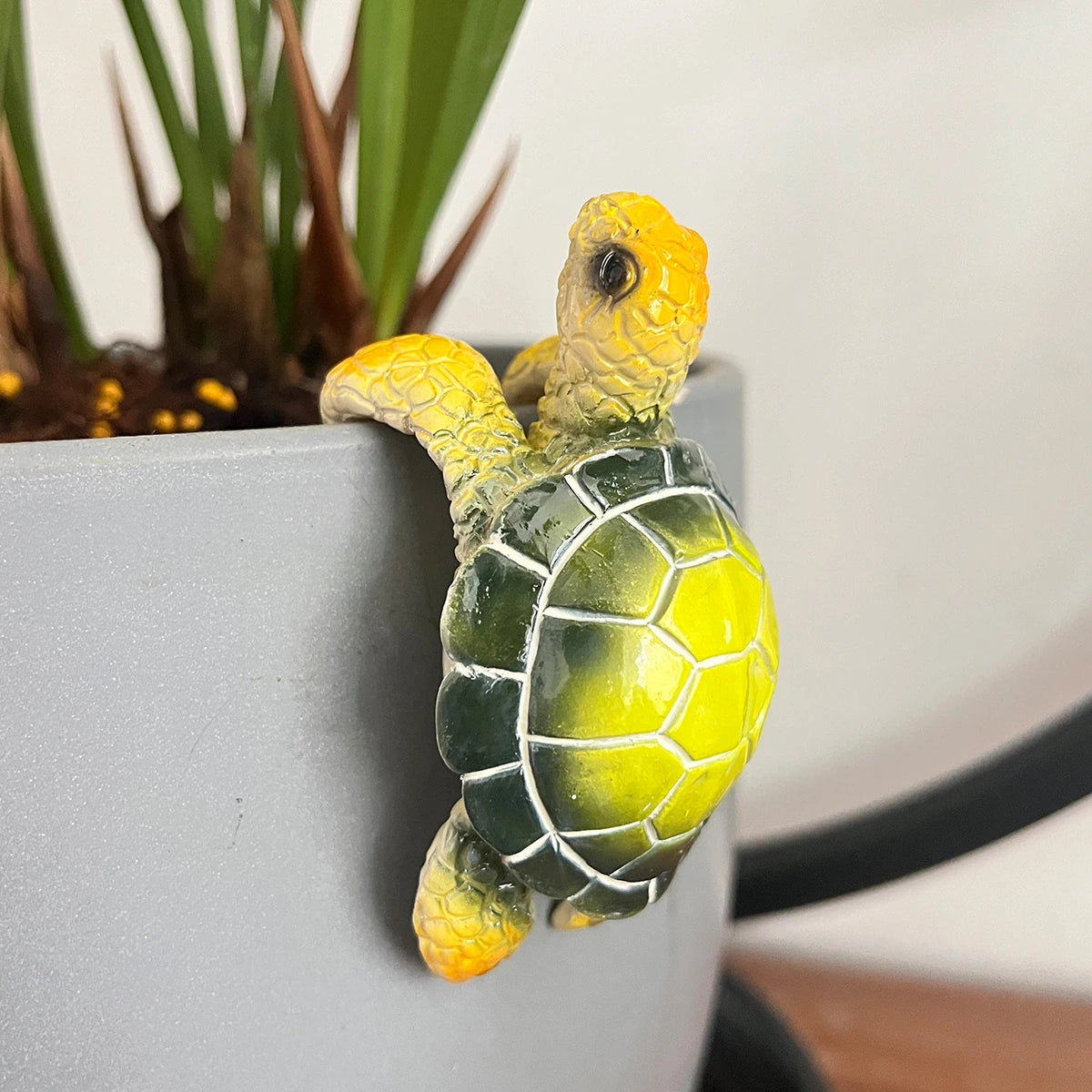 1Pc Small Turtle Resin Decoration, Coastal Home Theme, Christmas Gift for Mom, Turtle Statue Decorative Craft, Coastal Beach Decoration, Home Office Decor