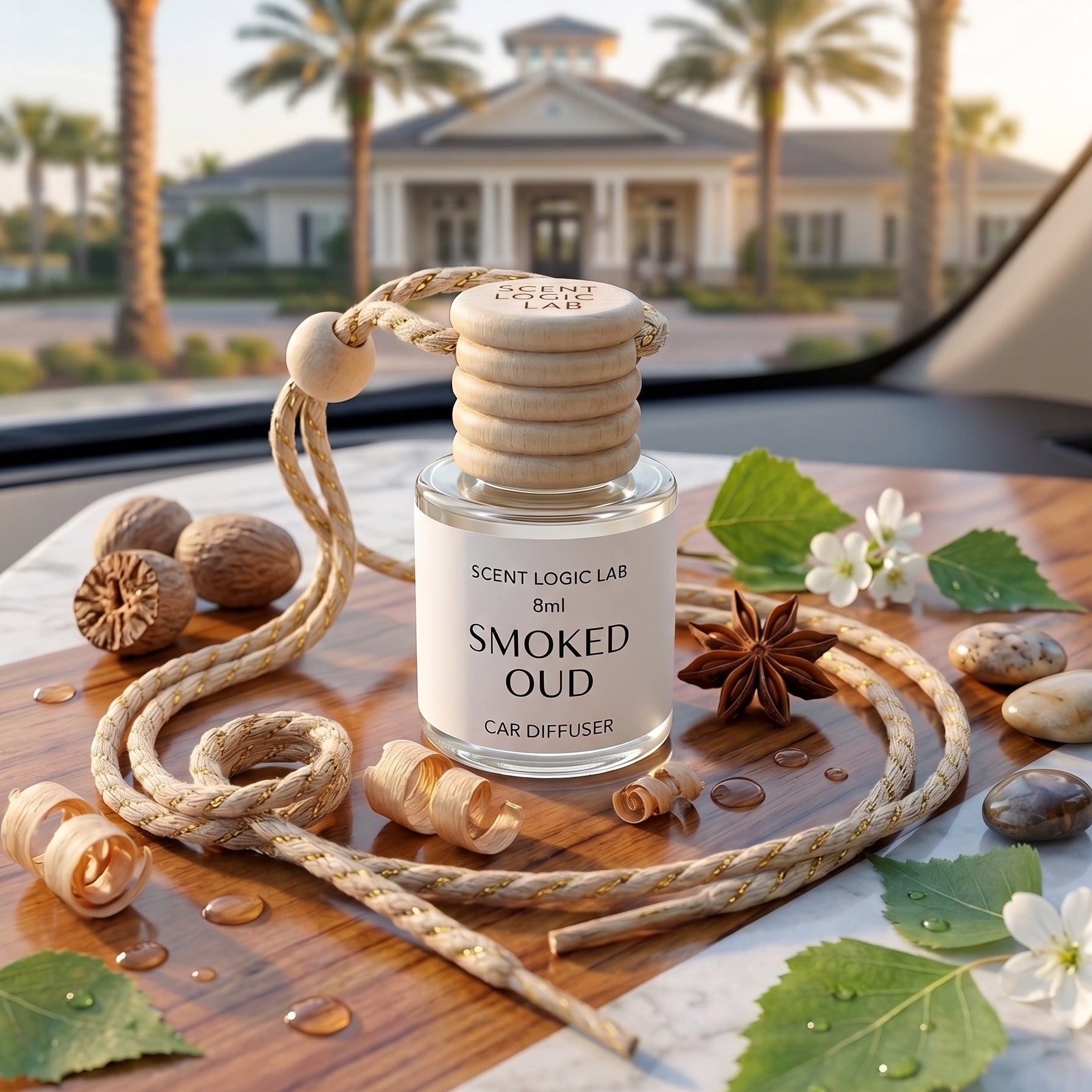 Luxury Car Diffuser — Nature Scents, 8ml Refillable, Long-Lasting Fragrance