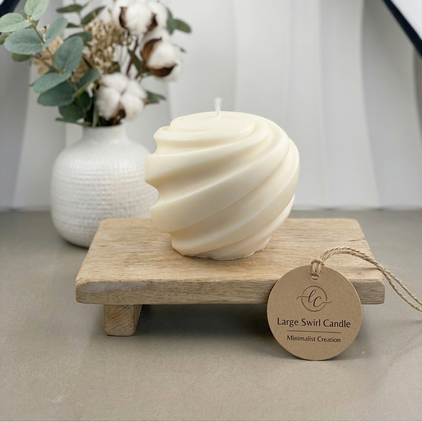Swirl Candle | Minimalist Creation