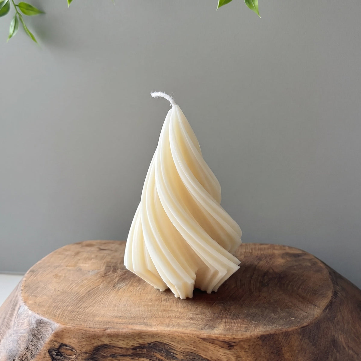 Swirling Christmas Tree Candles