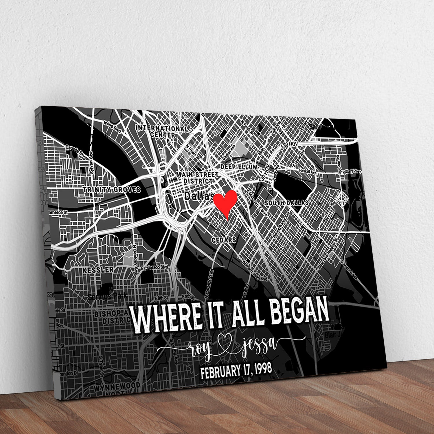 Couple Street Map Sign
