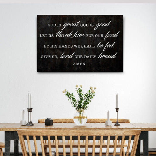God Is Great God Is Good Prayer Sign III
