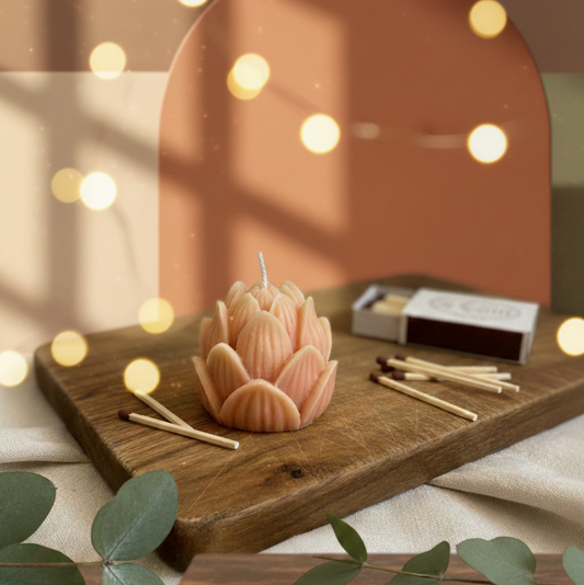 Mini Lotus Sculpture Candle