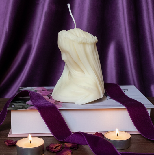 Large Veiled Lady Sculpture Candle