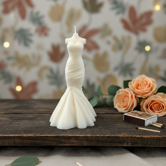 Wedding Dress Candle