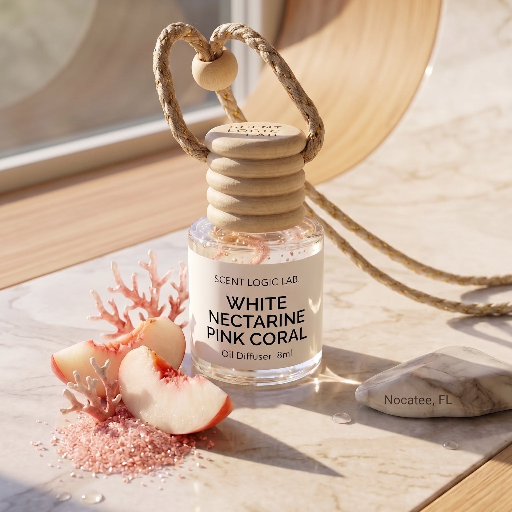 Luxury Car Diffuser — Nature Scents, 8ml Refillable, Long-Lasting Fragrance