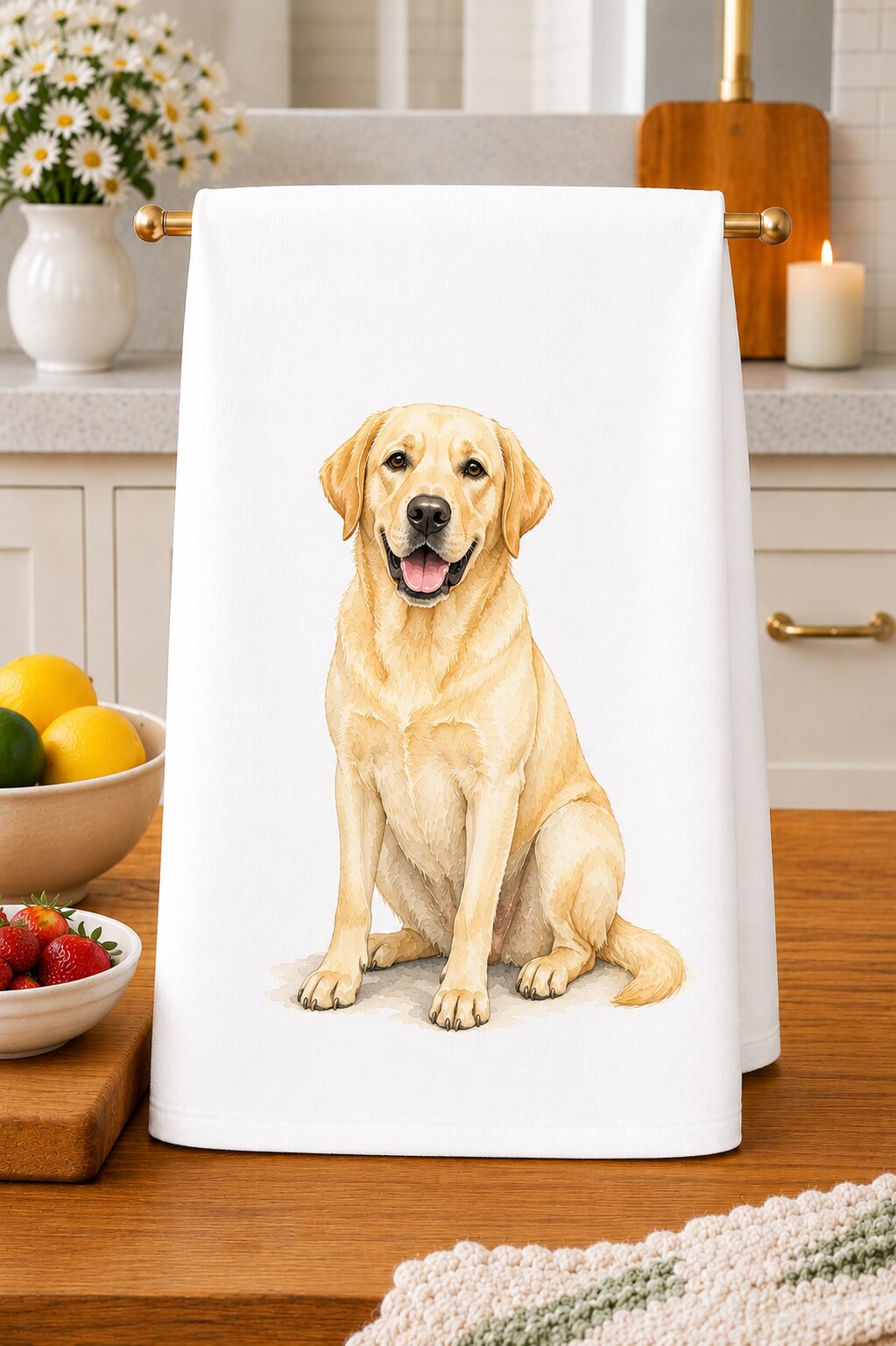 Yellow Labrador Kitchen Towel