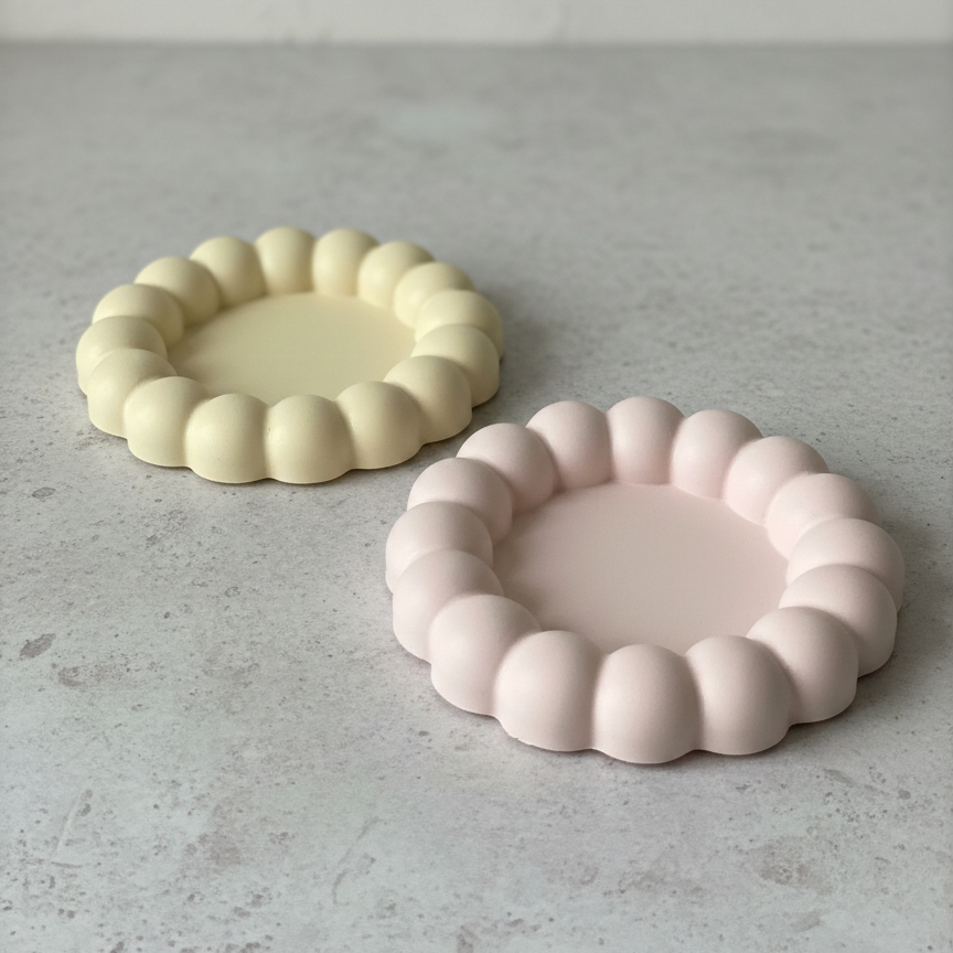 Jesmonite Bubble Tray | Handmade Jewelry & Trinket Dish