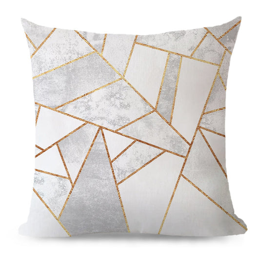 Throw Pillow Cover with 450g Insert, geometric, 18X18, Decorative Cushion – Fancy & Stacy