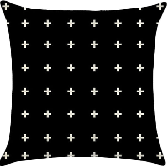 Throw Pillow Cover with 450g Insert, geometric, 18X18, Decorative Cushion – Fancy & Stacy