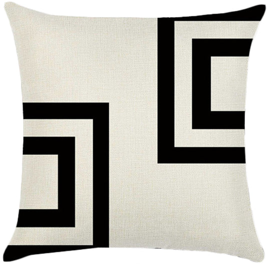 Throw Pillow Cover with 450g Insert, geometric, 18X18, Decorative Cushion – Fancy & Stacy