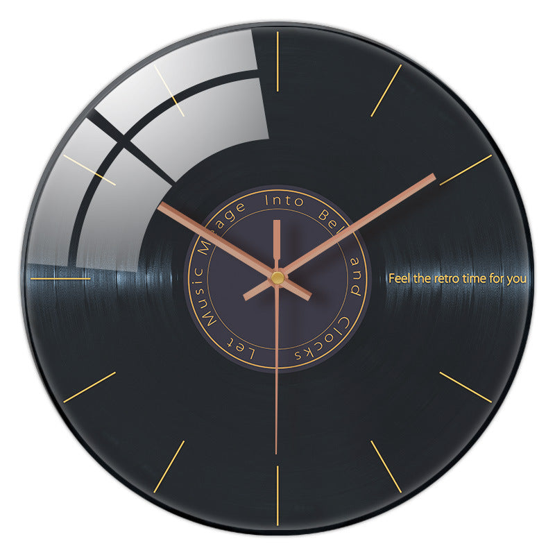 Retro 3D Stereo Acrylic Vinyl CD Record Wall Clock