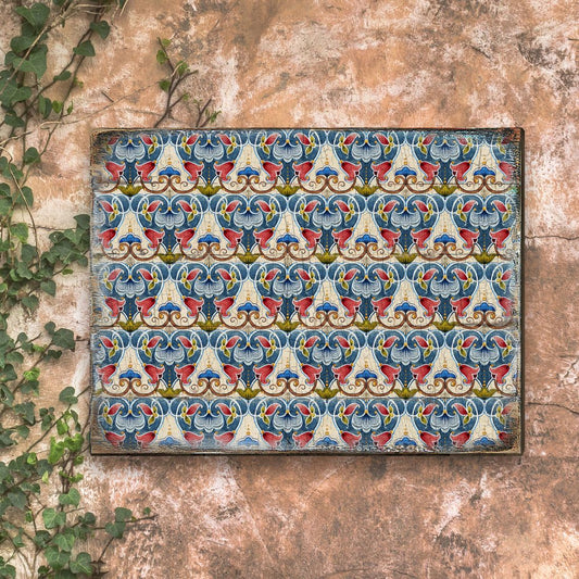 Ponty Wooden Wall Art by G. DeBrekht - Floral Ornamental Decor - 95020B