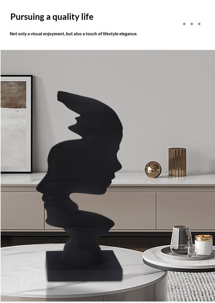 Resin Abstract Head Home Decor Craft