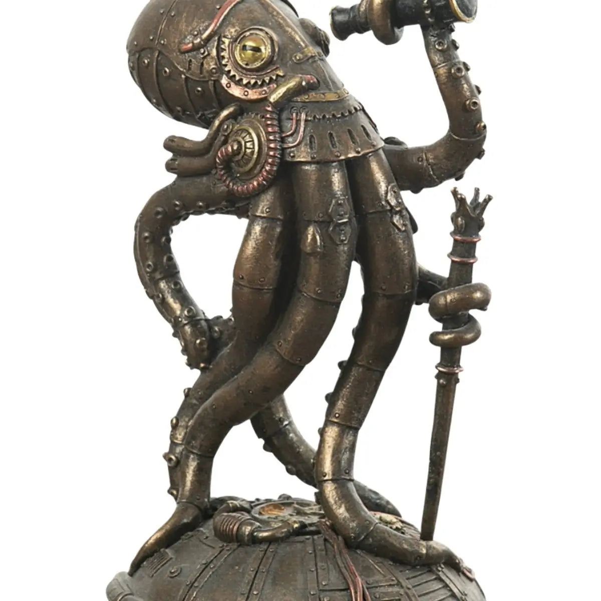 Steampunk Mechanical Octopus Sculpture Decor