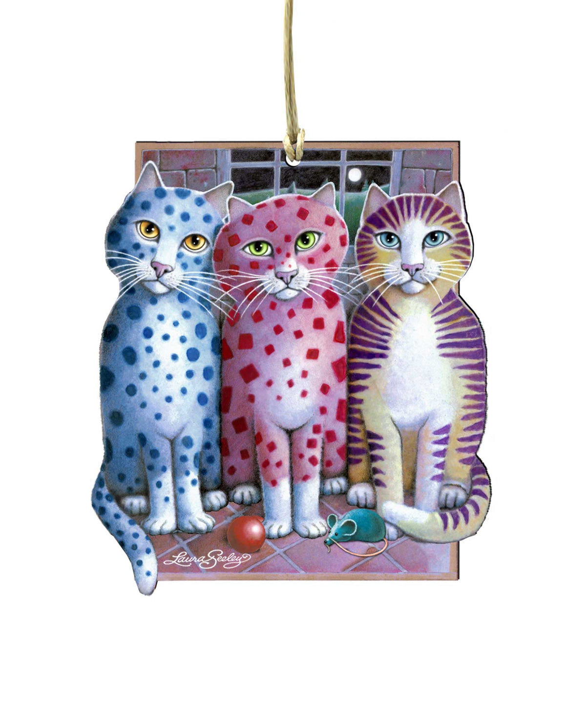 Board Meeting Holiday Door Decor by Laura Seeley - Pets Dog and Cats Decor - 8512051H