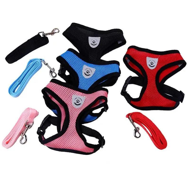 Adjustable Dog Harness No-Pull Pet Harness Soft Padded Dog Vest Reflective No-Choke Pet Vest With Easy Control Handle