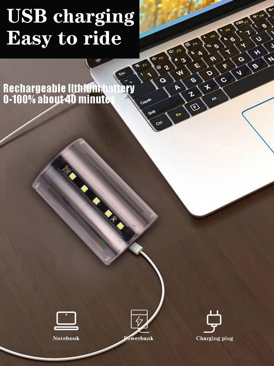 Auto-Sensing Bicycle Light Waterproof Bike Taillight LED USB Rechargable Safety Back Light Riding Warning Saddle Bike Rear Light Waterproof Bike Headlight Taillight LED Light Modes Bike Lights For Night Riding