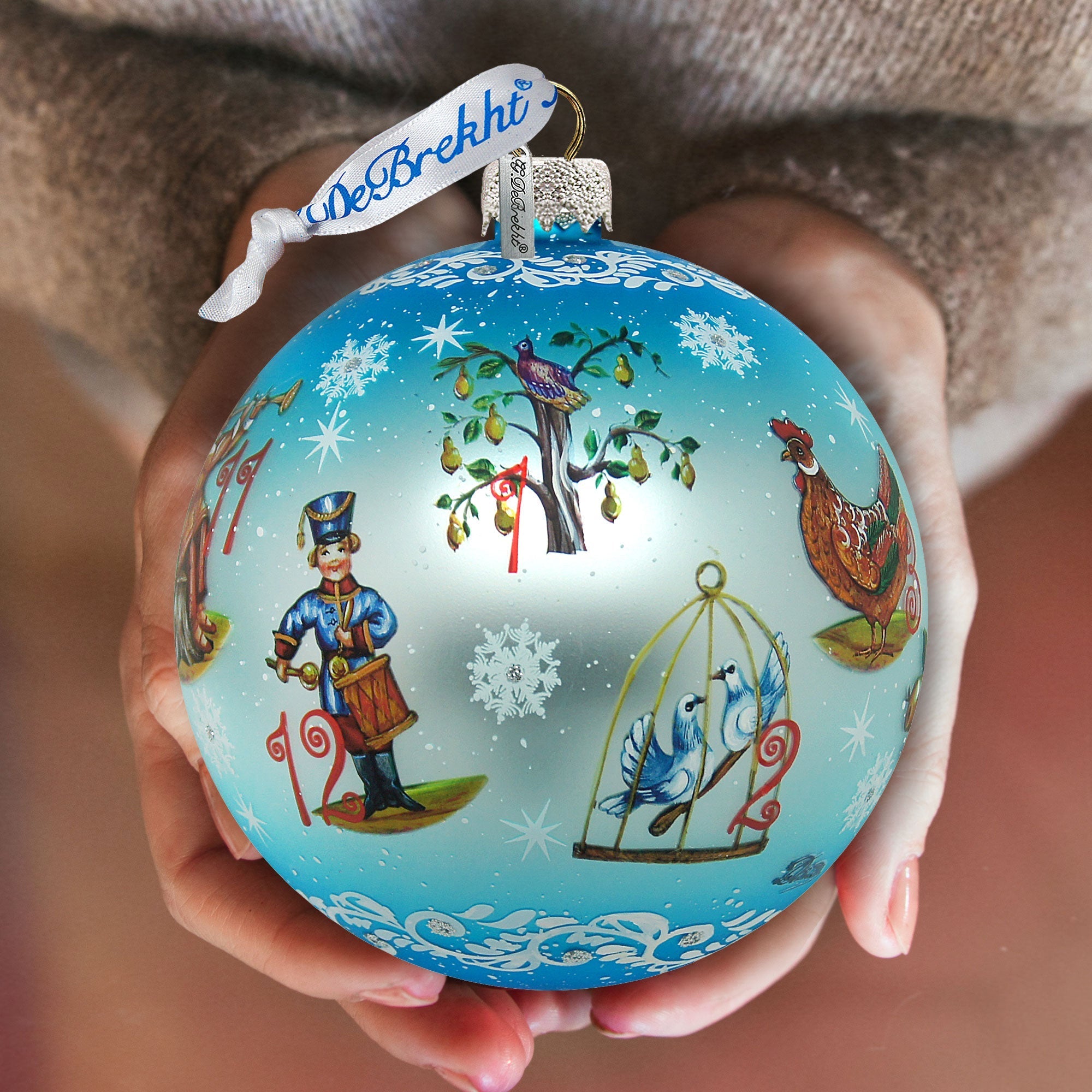 Limited Edition, Oversized 12 Days of Christmas Glass Ornament, Christmas Decor - 73861 by G. DeBrekht
