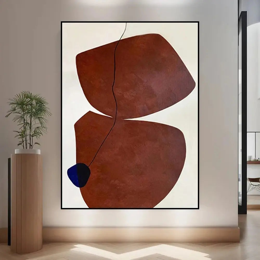 Handmade Abstract Canvas Oil Painting Wabi Sabi Art