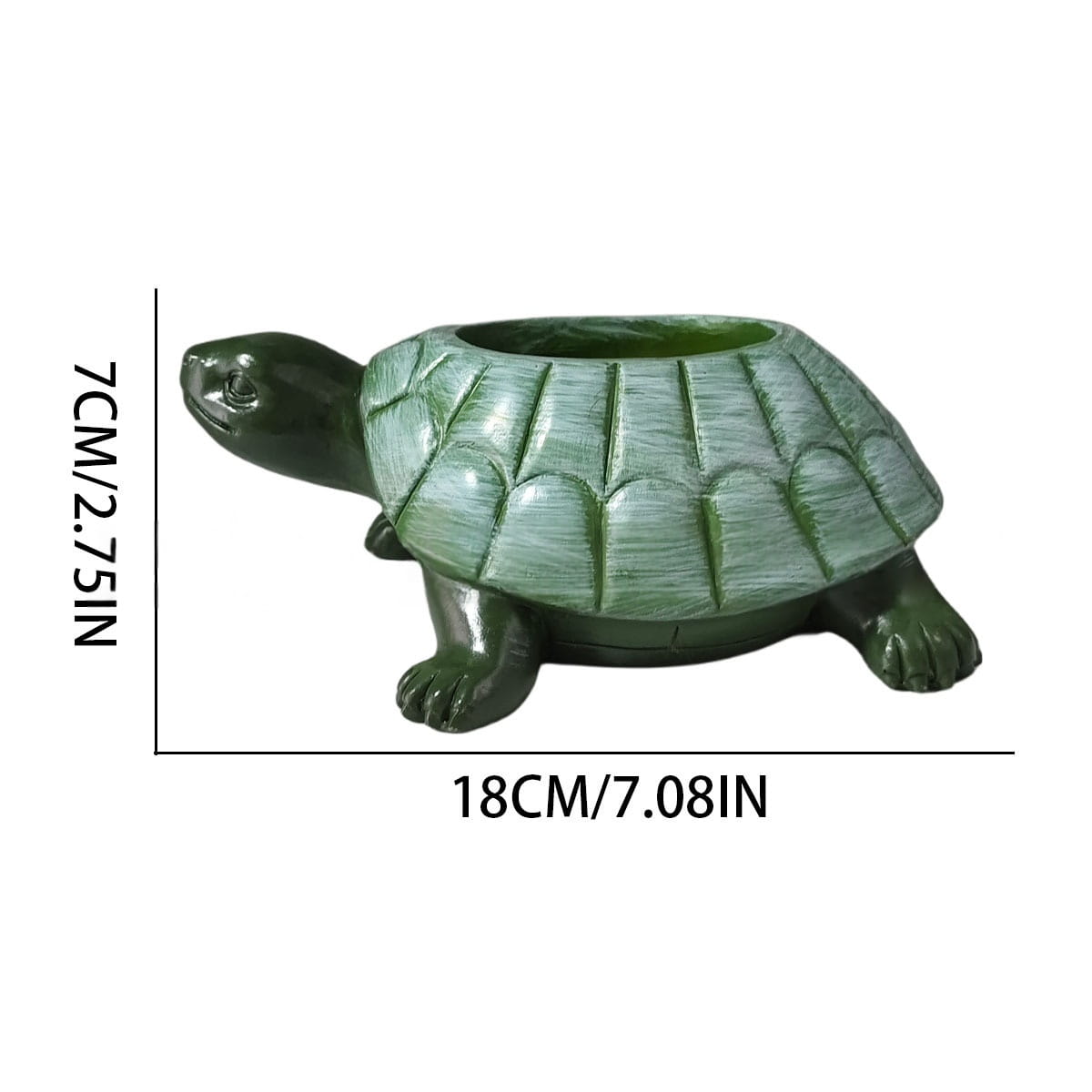Turtle Flower Pot Resin Statue For Outdoor Gardens