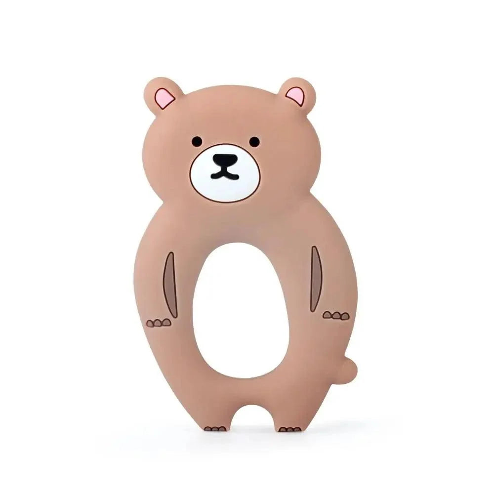 Baby Silicone Teethers BPA Free Teething Toy Animals Koala Bear Dog Teether Silicone Beads