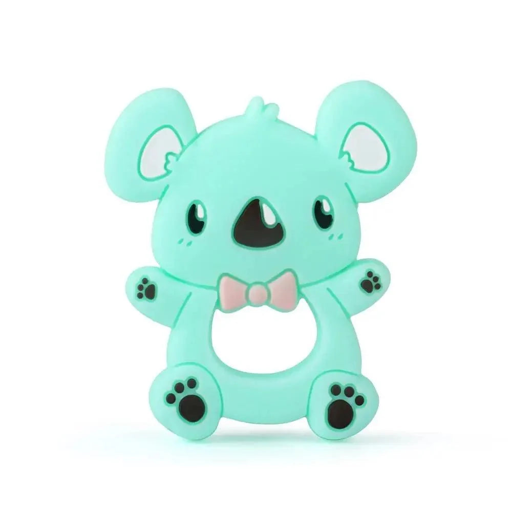 Baby Silicone Teethers BPA Free Teething Toy Animals Koala Bear Dog Teether Silicone Beads