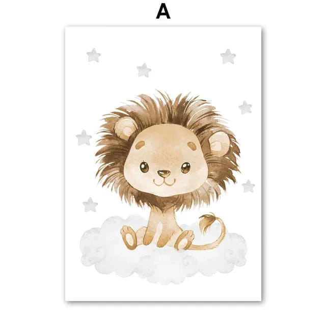 Kids Wall Art Canvas Nursery Decor Prints