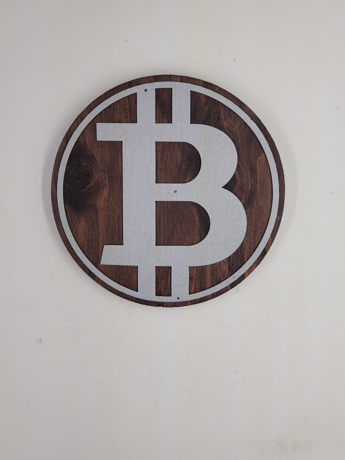 Bitcoin Crypto Metal and Wood Sign | BTC | Ethereum Solana, Avalanche, Tron, Ripple,